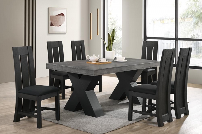Hamaton_1_6_Dining_Set_Ozzy_Table_ - Dining Set - Golden Tech Furniture Industries Sdn Bhd