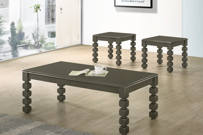 Hummer 1+2 Coffee - 1+2 & 1+4 Coffee Table Set - Golden Tech Furniture Industries Sdn Bhd
