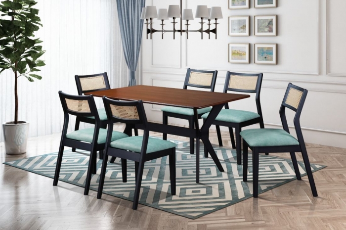 Kennedy_1_6_Dining_Set - Dining Set - Golden Tech Furniture Industries Sdn Bhd