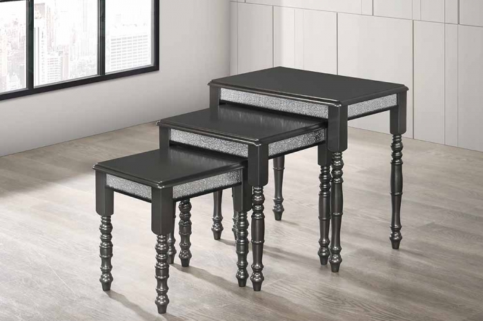 Raffa-PET_Silver_Nesting_Table - Nesting Table - Golden Tech Furniture Industries Sdn Bhd