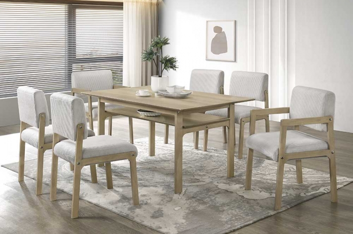 Rozet_1_6_Dining_Set - Dining Set - Golden Tech Furniture Industries Sdn Bhd