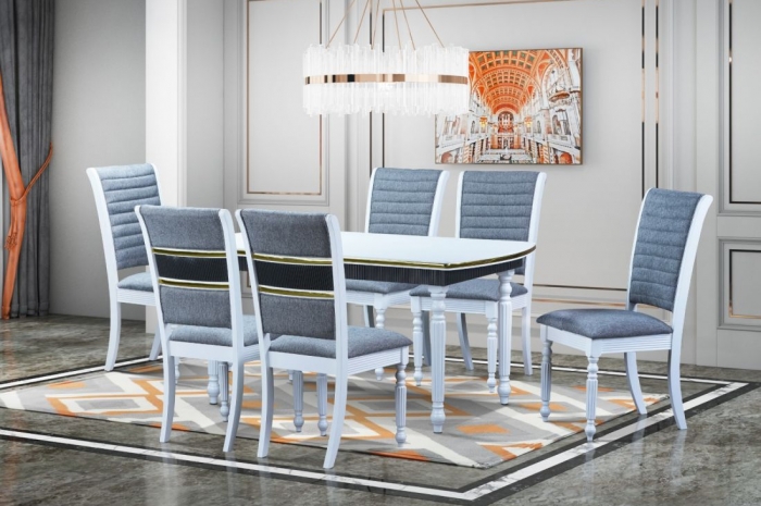 Zaria_1_6_Dining_Set - Dining Set - Golden Tech Furniture Industries Sdn Bhd